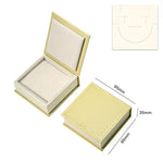 boîtes bijoux classiques bordure dorée motifs floraux opaques vert clair rose pâle jaune clair