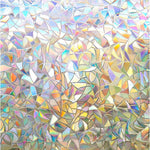 film fenêtre décoratif transparent mosaïque iridescente adhésif isolation uv moderne artistique
