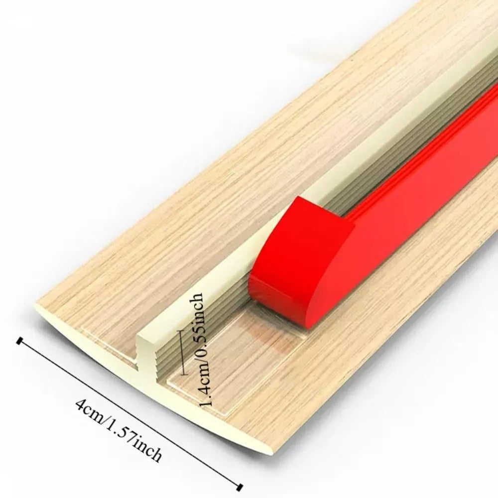 profils seuil pvc brun beige rouge moderne vis fixés aspect bois opaques