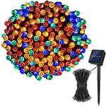 guirlande lumineuse solaire rondes blanc chaud moderne interrupteur on off modes