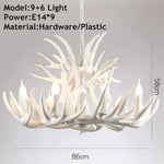 lustre suspendu rustique boisé marron clair ampoules incandescence sans ombre bras