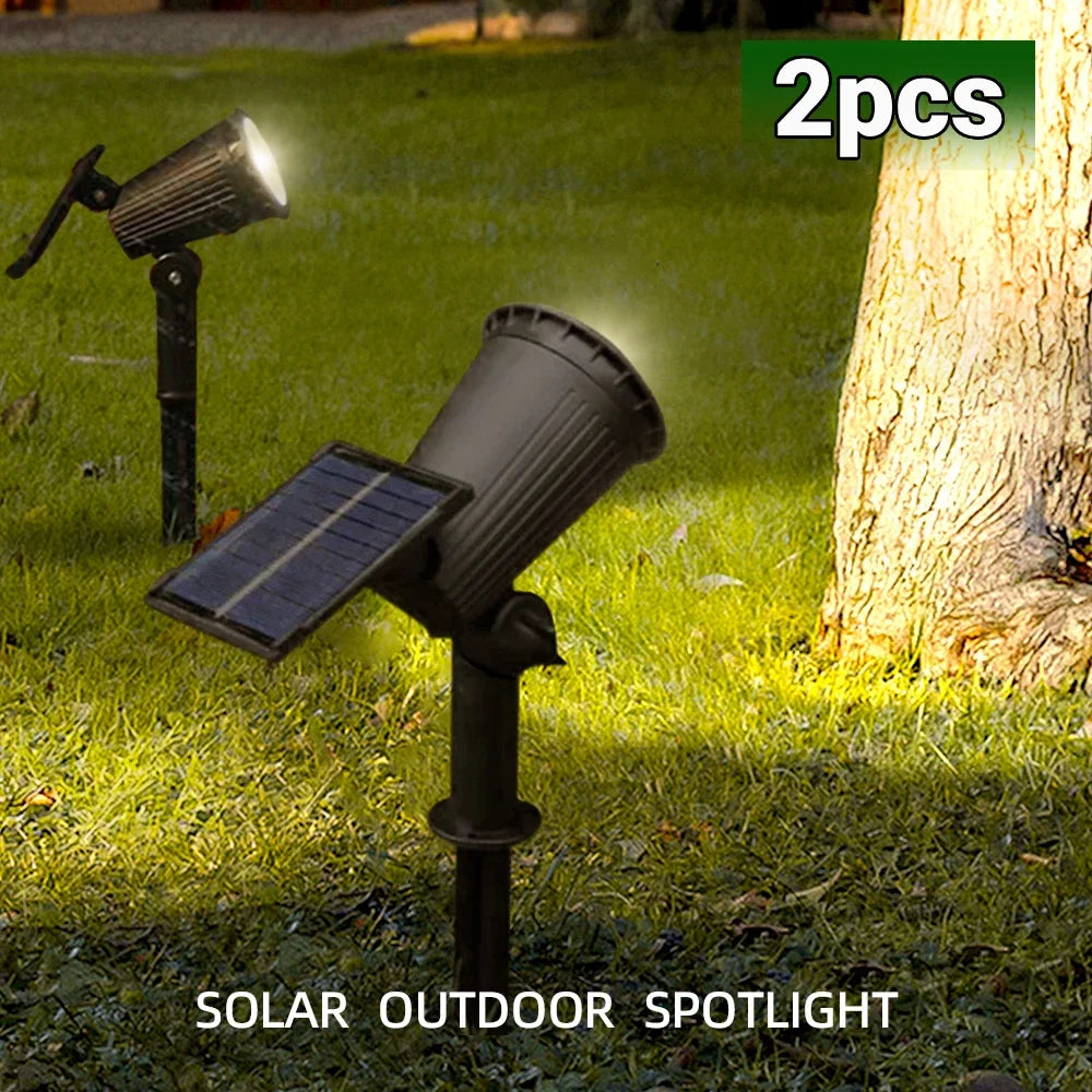 spot lumineux solaire led rgb réglable moderne noir texturé imperméable ip65extérieur jardin piscine