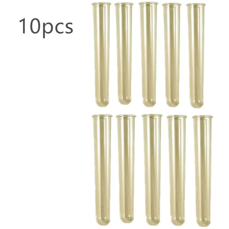 tubes essai silicone transparent violet bleu clair moderne decoration intérieure 12cm 10pièces