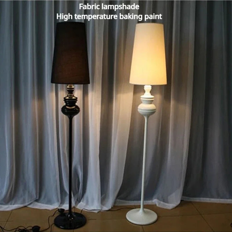 lampe sol moderne métal doré blanc salon chambre éclairage led intérieur élégant