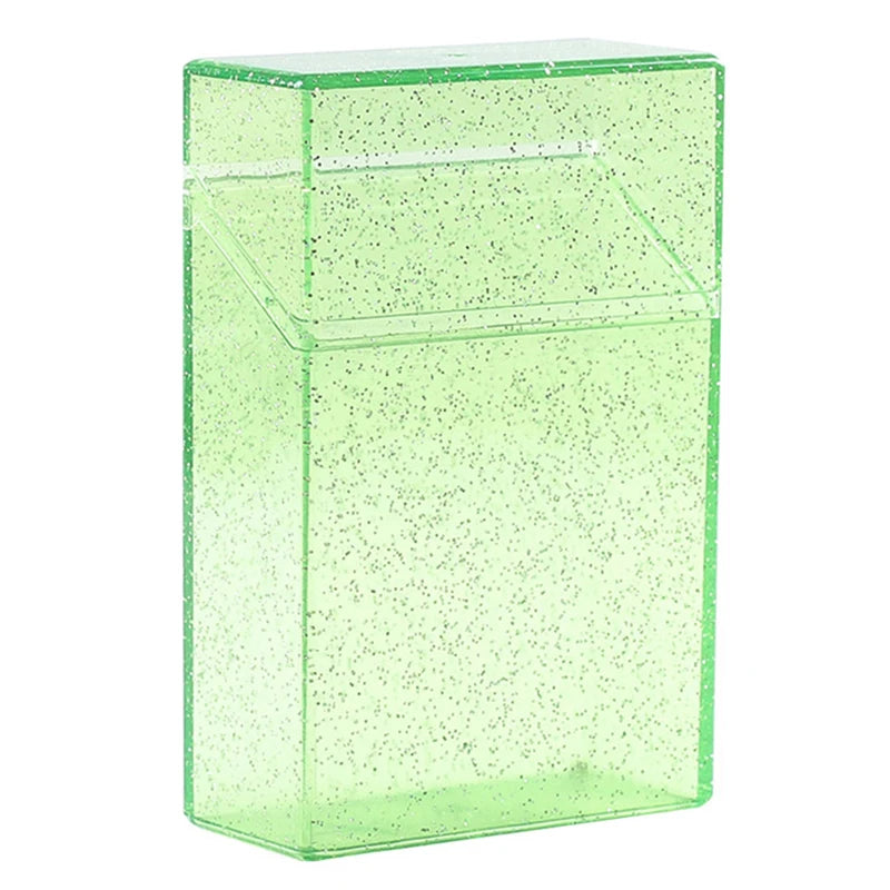 boîte cigarettes transparente paillettes moderne blanche rose verte bleue jauneviolette
