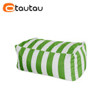 coussin d'assise jardin rayures beige blanc moderne piscine extérieur housse fauteuil plage grande