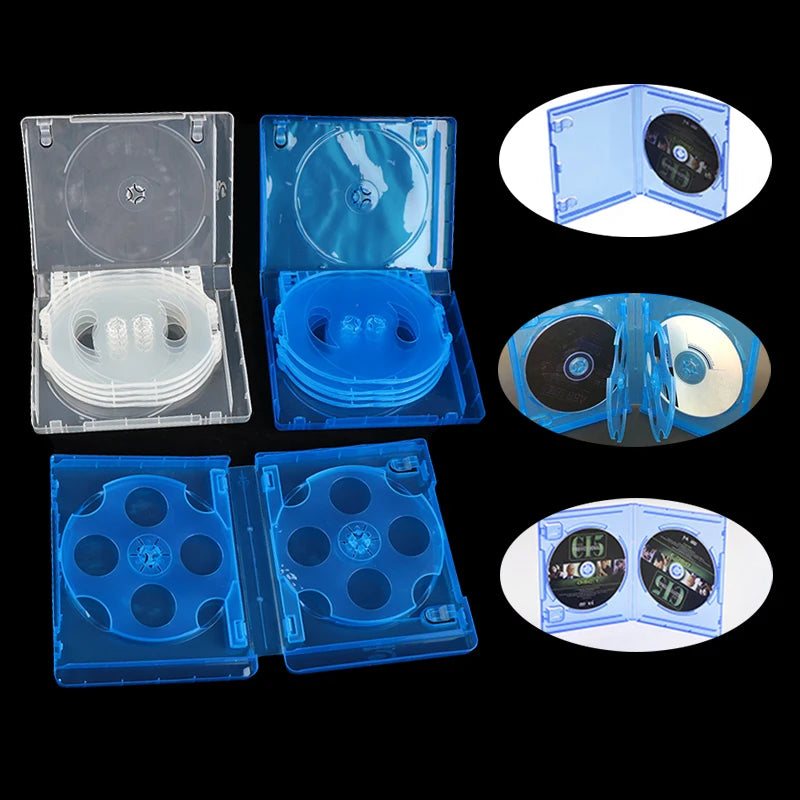 boîtes rangement disques blu ray transparentes modernes perforations respectueux environnement pratique