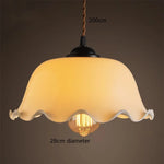 lampe suspendue vintage vert ombre matériau pierre verre 25cm ajustable 200cm autonomie e27