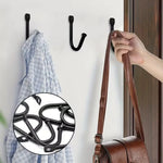 crochets murals modernes fer noir argenté lisses vis multifonctionnels maison cuisine salle bain