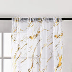rideau blanc or marbre doré moderne translucide polyester chambre cuisinehôtel