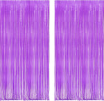 rideau festif pailleté franges rose gold noir violet rouge clips blancs HAPPY BIRTHDAY argentées