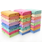 grande serviette bain microfibre enfant motif lapin doux absorbante séchage rapide coton