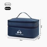 trousse médecine rouge réutilisable sac rangement oxford pratique compartiments médicaments première aide emergencesécole