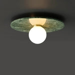 plafonnier moderne marbre blanc vert doré lampe salon chambre décoration intérieur