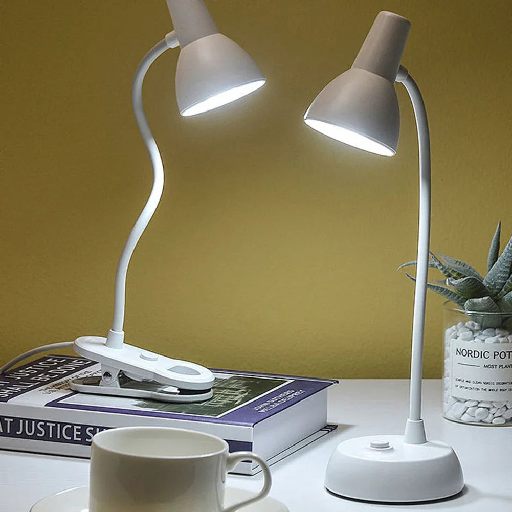 lampe led clip usb rechargeable blanc moderne minimaliste chambre étude