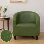 housse fauteuil moderne polyester bleu noir gris marron polaire lavable salon chambre uni