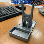 support pistolet colle chaud récupérateur colle impression 3d texturé gris bleu utilitaire maison atelier