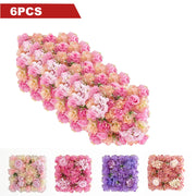panneaux muraux fleurs artificielles roses hydrangeas dahlias decor floral romantique sans entretien lot