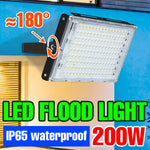 projecteur led extérieur ip65 blanc moderne câbles alimentation 220v 100w 200w 50w