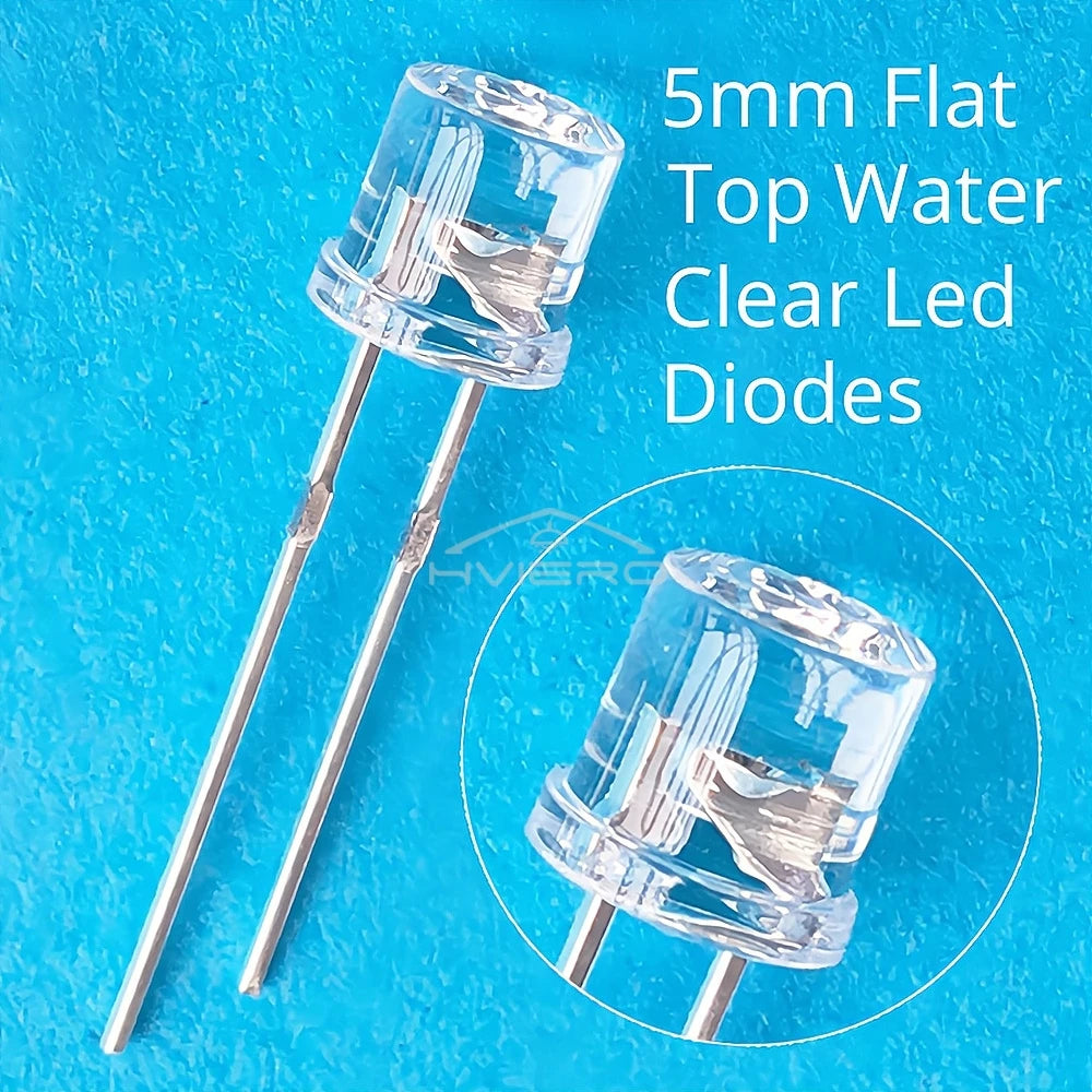 ampoules led diodes bleu rose orange blanc vert jaunes ultra lumineuses 5mm modernes