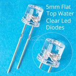 ampoules led diodes bleu rose orange blanc vert jaunes ultra lumineuses 5mm modernes