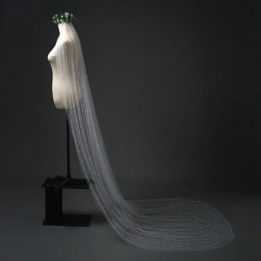 voile mariée blanc classique bord coupé monocouche féminin adulte élégant translucent erotique
