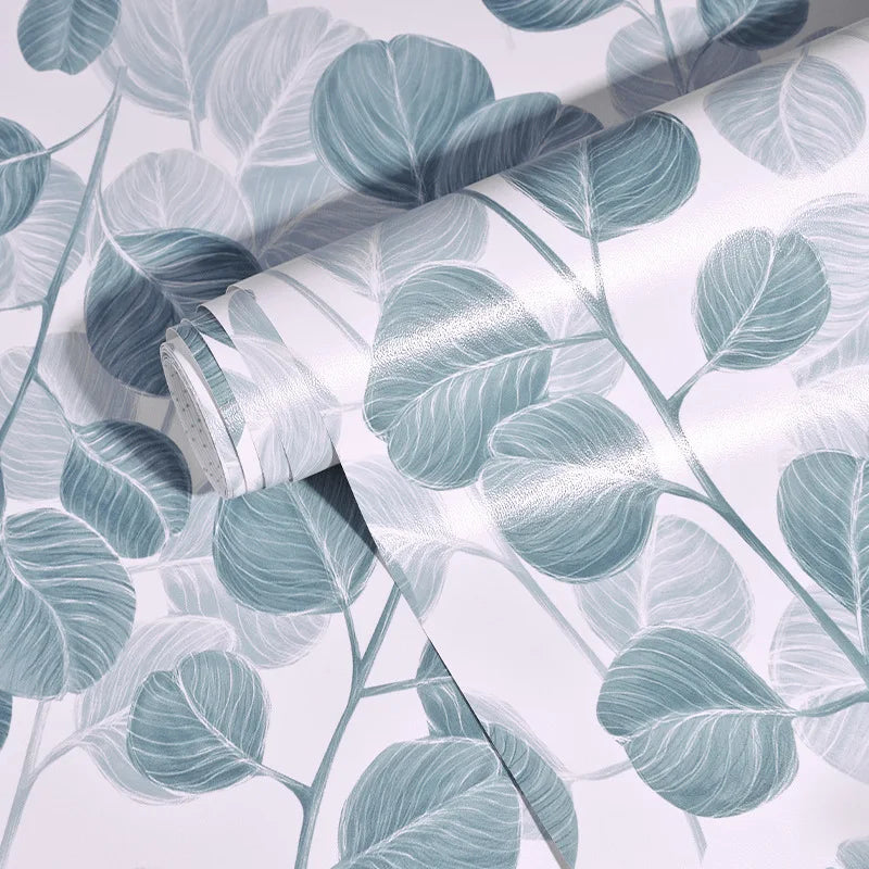 papier peint autocollant fleuri classique résistant humidité chambre salon naturel PVC opaque