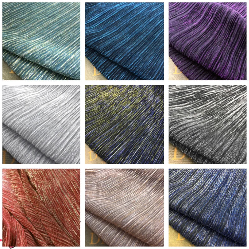 ruban plissé brillant polyester moderne élégant bleu gris rose violet blanc