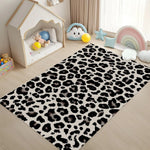 tapis moderne léopard polyester polypropylène beige noir marron salon chambre extérieur