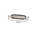 plateau ovale moderne plateau rangement métal couleur beige doré matériau mat opacité vis dorées