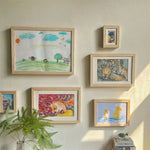 cadre mural moderne bois enfant noir rectangle minimalisteversible dimensions 4cm 15cm 20cm 26cm 34cm