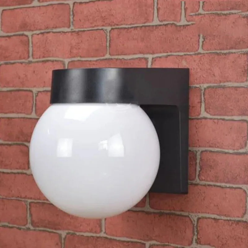 applique murale moderne led e27 noir extérieure résistante temps 110v 240v