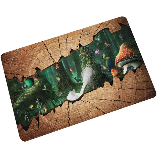 tapis sol antidérapant motif nature 3d effet cracké intérieur extérieur cuisine bain porte