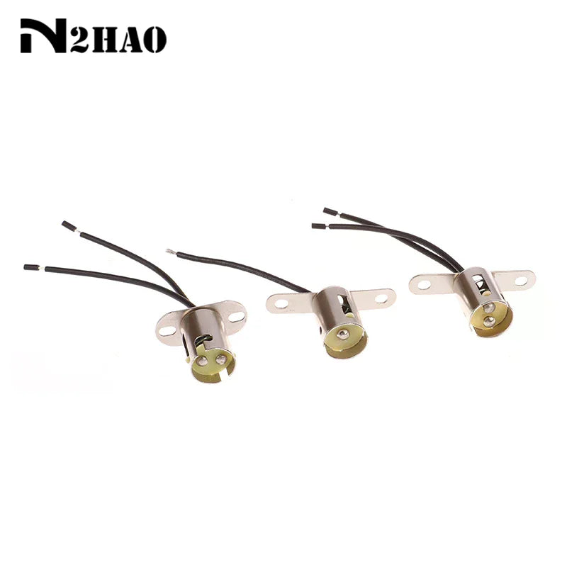 support lampe métal argenté noir industrielle fil électrique douille lampe fixations trou plaque métal