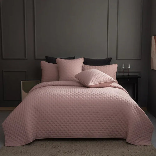 Housse de couette taupe Stitch réversible avec taies d'oreiller