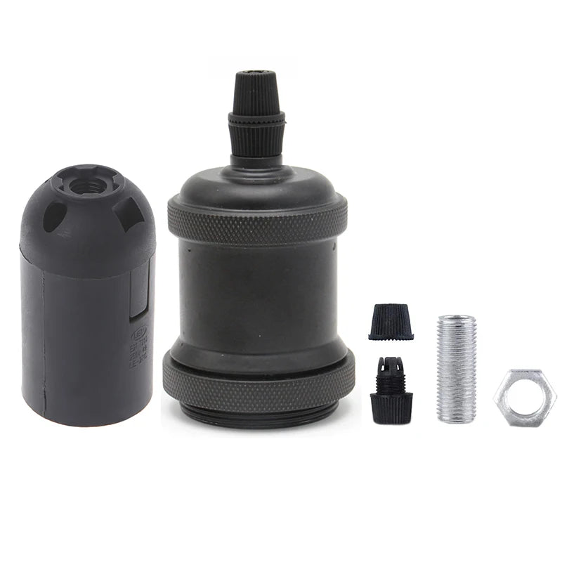 ampoule vis e27 bronze noir cuivre argenté texture brossée vintage opacité fixée vis câble
