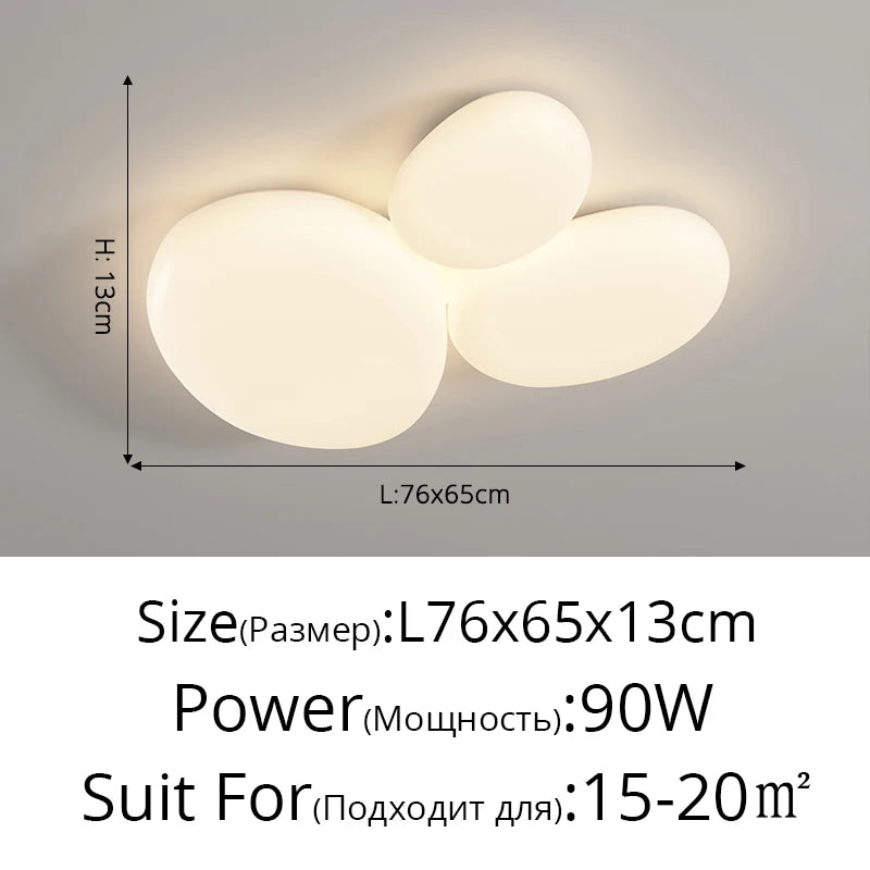 plafonnier led moderne minimaliste acrylique blanc fixation circulaire ovale éclairage quotidien contemporain