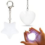 lampe sac main blanc coeur sensoriel led rechargeable ambre moderne compact chainette boucle