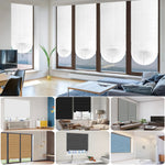 store lamelles opacité adhésif facile blanc marron noir gris moderne plissé rideau volet tissu