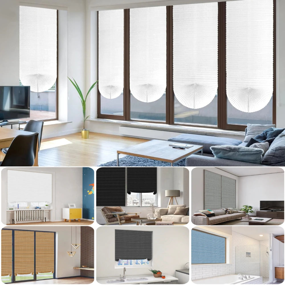 store lamelles opacité adhésif facile blanc marron noir gris moderne plissé rideau volet tissu