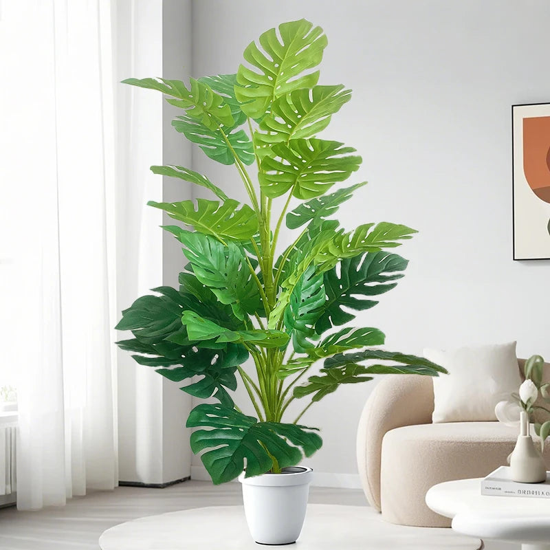 plantes artificielles monstera feuilles vertes modernes décoration intérieure extérieure 60 120cm
