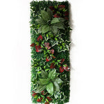 plante artificielle décorative fleurs rouges blanches jardin intérieur extérieur
