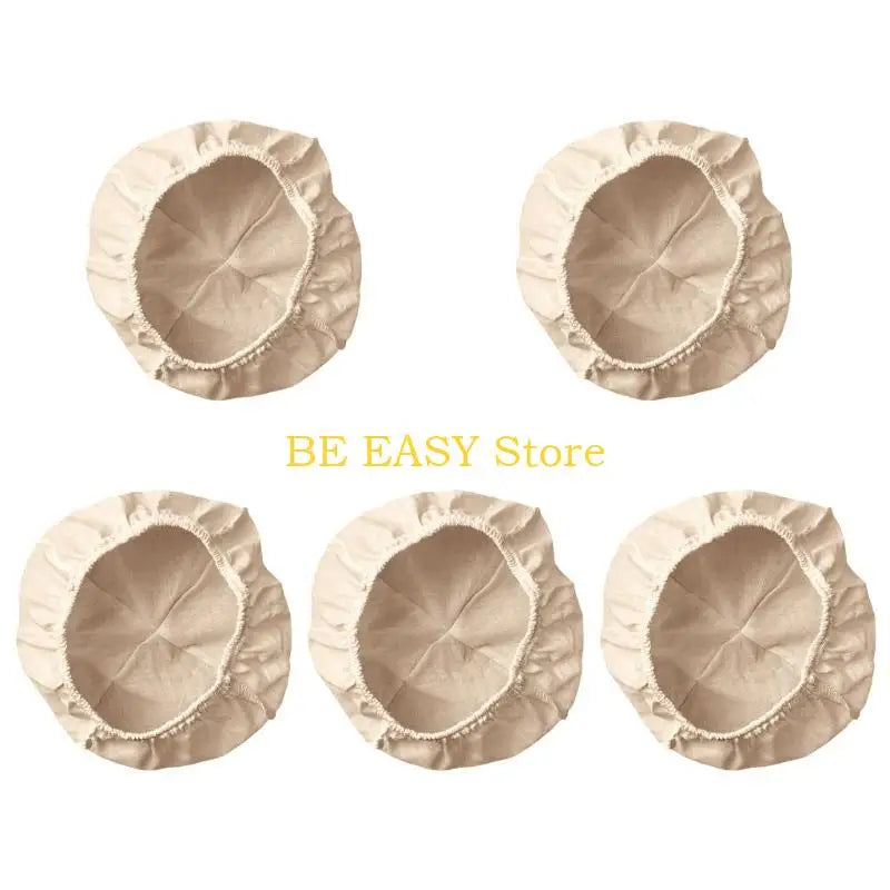 couvre assiettes tissu beige clair simples rustiques pâtisserie kit pièces
