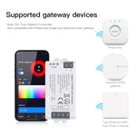 contrôleur led zigbee 3.0 wifi rgb rgbcct bande lumière ajustement luminosité télécommande application mobile