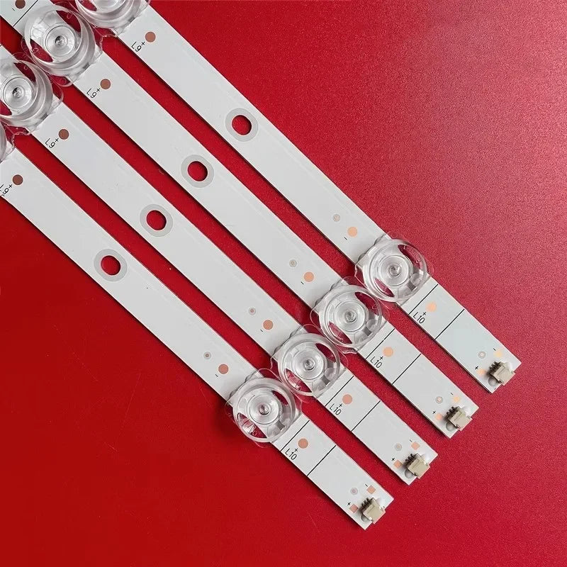 bande led 1055mm 10 leds 3v blanc moderne éclairage télévision fixe