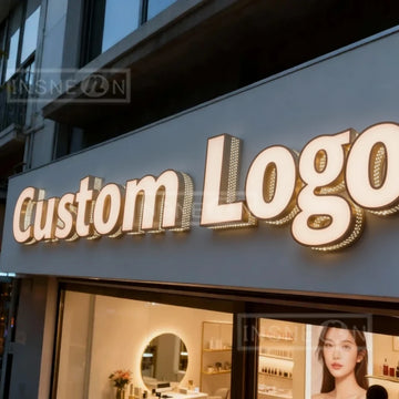 lettre lumineuse personnalisée 3d relief enseigne magasin extérieur intérieur blanc chaud