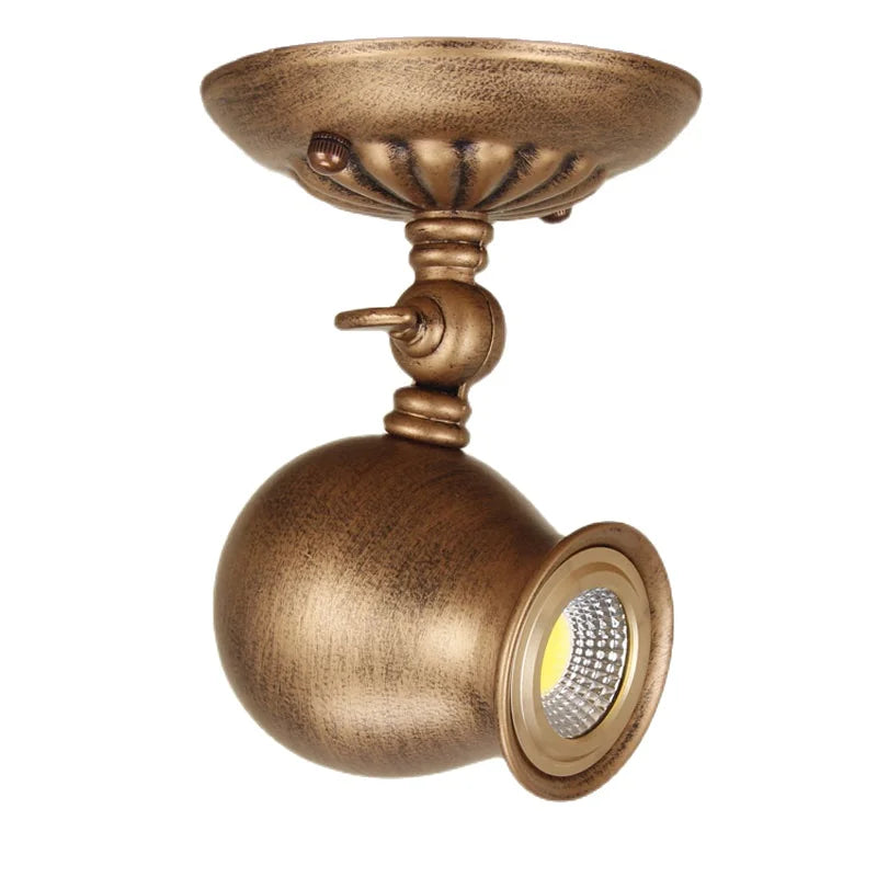 lampe led industrielle vintage bronze orientable mur classique étudié chambre entrée salon