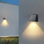 lampes murales led modernes noires 3w 6w 3000k 6500k geometriques chambre salon entrée
