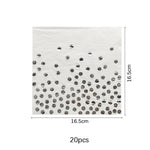 assiettes holographiques argentées gobelets pailles serviettes guirlande festif moderne événement anniversaire mariage