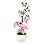 plantes artificielles fleurs vertes pot blanc intérieur décoration moderne anniversaire baby shower